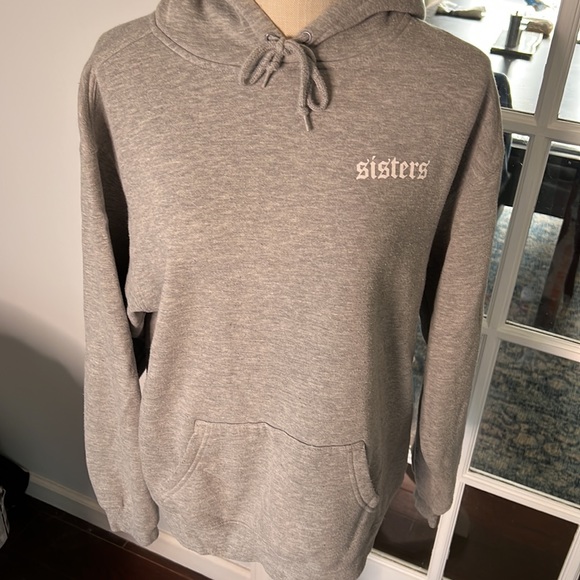 SISTERS by James Charles oversized hoodie sweatshirt size S, grey - Picture 3 of 7